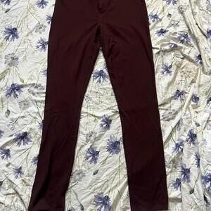 Calvin Klein Jeans burgundy ponte knit skinny pants
